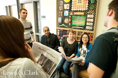 Lewis Clark students talking