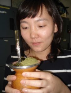 chinese girl with pot