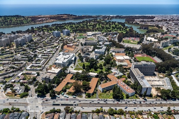 sfsu campus aerial view