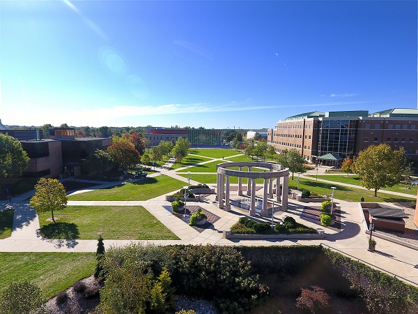 UIS campus aerial view