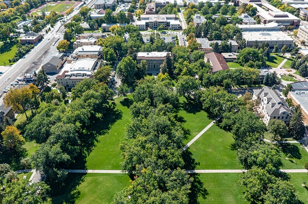 CSU campus aerial view