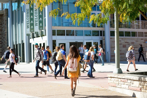 CSU students on campus.